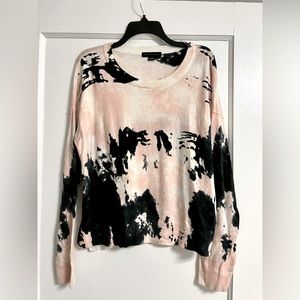 Sanctuary Pink and Black Crew Neck Sweater